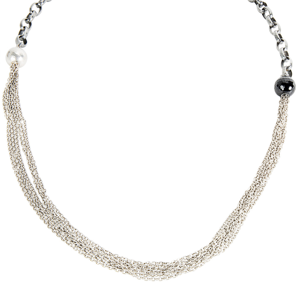 Brand New Gurhan Chain Necklace In Sterling Silver